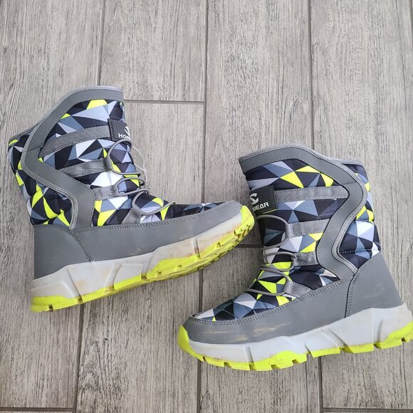 Hobibear Women's Geometric Print Insulated Snow Boots Size 40 (US 8) - Picture 7 of 11